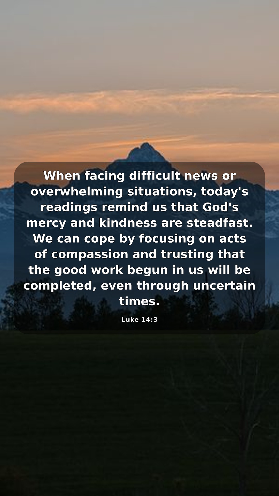 Faith Today: Love Takes Priority — Share 3